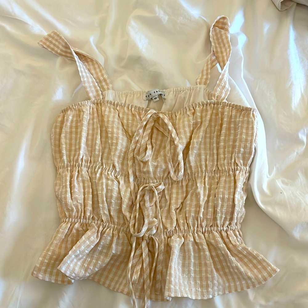 English factory size xs tank top